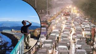 marathi actor abhijeet khandkekar stuck in mumbai traffic