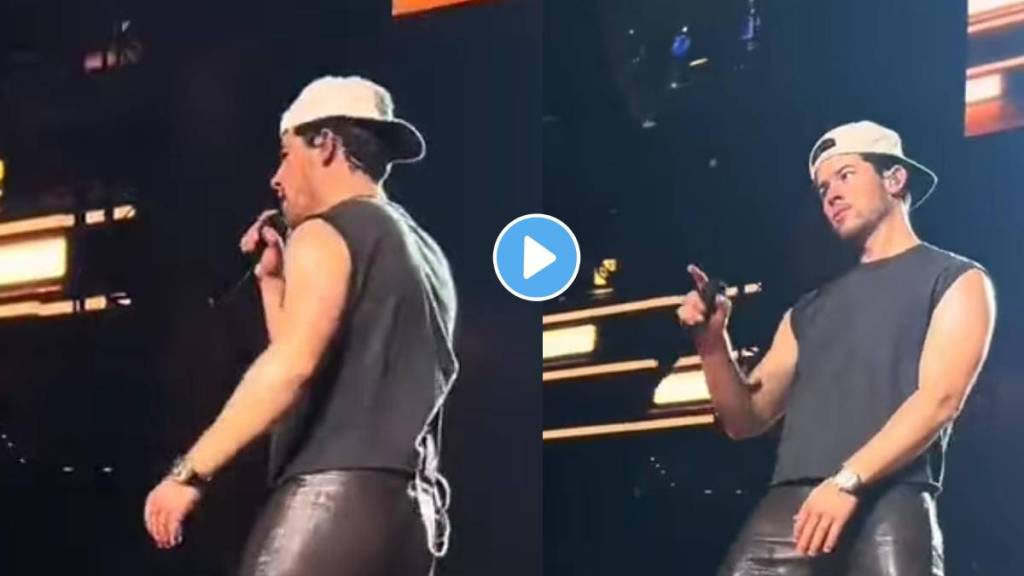 Nick Jonas reacts angrily When someone from crowd throws object at him