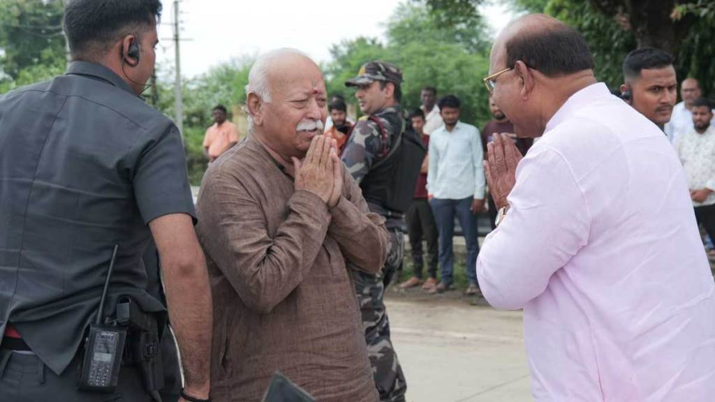 maintaining secrecy of rss chief dr mohan bhagwat wardha tour