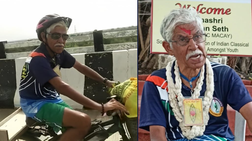 padmashri dr kiran seth started touring country on bicycle