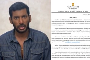 Censor Board reaction on actor Vishal allegations about corruption in CBFC