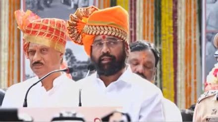 Cm Eknath shinde live speech in sambhajinagar