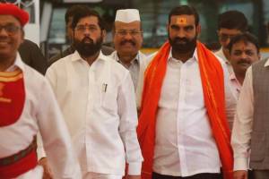 Eknath SHinde and Santosh Bangar