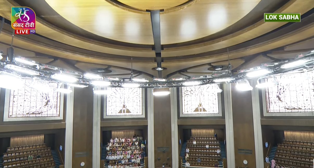 New-Parliament-building-special-session-loksabha-photos