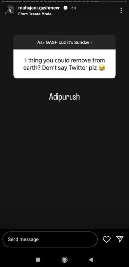 Gashmeer Mahajani on adipurush