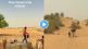 children walk miles to fetch water