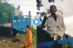 सीट खराब केली म्हणून निर्दयी ट्रॅक्टर मालकाने सर्वांसमोर भटक्या कुत्र्याचा जीव घेतला, संतापजनक VIDEO व्हायरल man hangs animalto death Jalgaon video