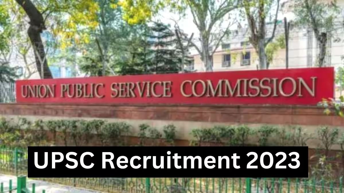 UPSC CGS Recruitment 2023