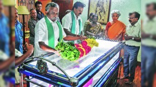 MS swaminathan funeral procession