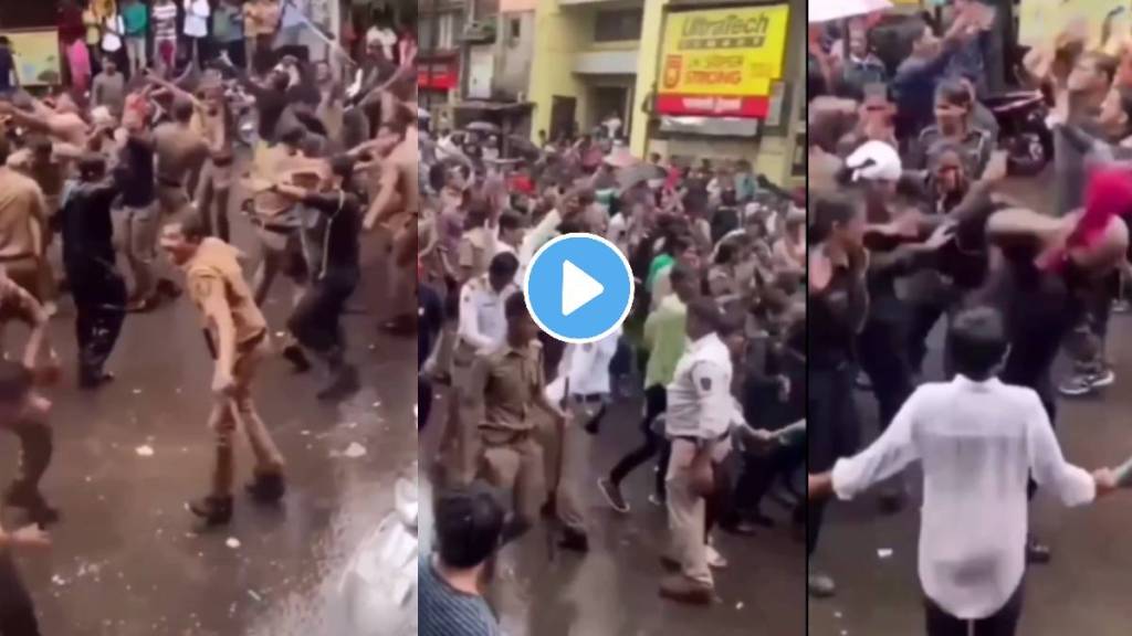 policemen dance Ganesh Visarjan video viral