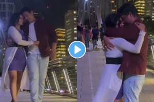 स्वप्नील जोशीचा ‘या’ अभिनेत्रीबरोबर लंडनच्या ब्रीजवर रोमान्स; व्हिडिओ व्हायरल marathi actor swapnil joshi and deepti devi