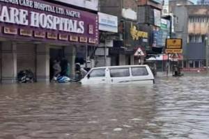 flood in Nagpur city