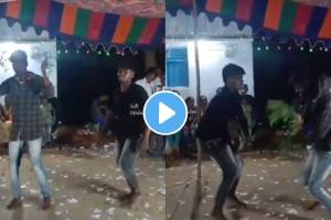 VIDEO: हृदयद्रावक! गणपतीच्या मंडपात नाचता नाचता गेला जीव; तरुणाचा मृत्यू कॅमेरात कैद 26-Year-Old boy Dies Of Heart Attack While Dancing At Ganesh Pandal