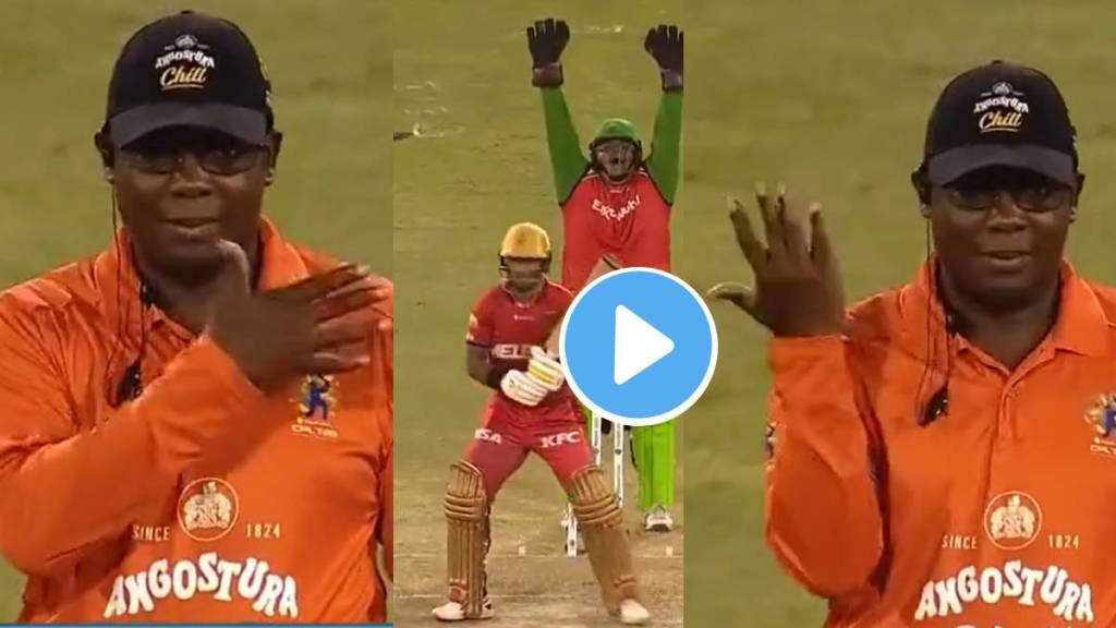 John Cena among the umpires in the cricket ground