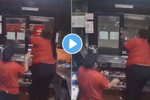 फ्रेंच फ्राईज का दिले नाहीत? तक्रार करताच हॉटेल कर्मचाऱ्याने अख्ख्या कुटुंबावर केला गोळीबार, धक्कादायक घटनेचा VIDEO व्हायरल Fast Food Worker Shoots At Customer After Argument Over Fries shocking video