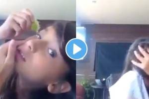 VIDEO: अतिशहाणपणा नडला! तरुणीनं चक्क डोळ्यात पिळलं लिंबू अन्…कॅमेऱ्यासमोरच भयंकर शेवट young girl squeeze lemon in the eye while making reel video viral on social media