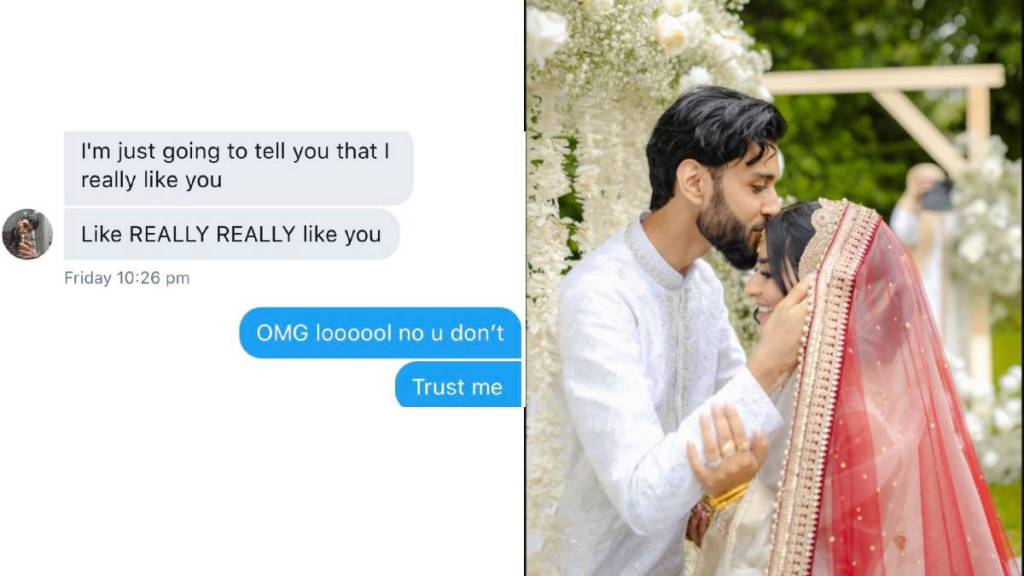 The girl responded to the man's Direct msg and eventually the couple got married