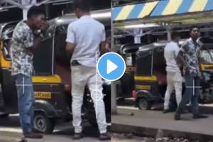 Shocking Video Of Mumbai Kalwa Auto Rickshaw Drivers Smoking Ganja Drugs outside railway station Video Viral