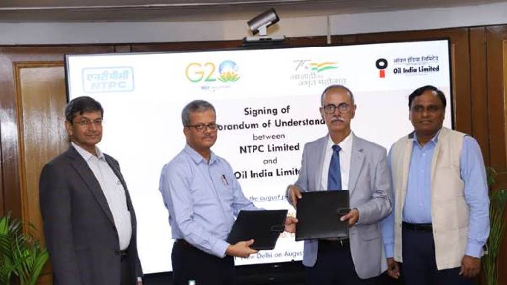 Cooperation agreement between NTPC and Oil India