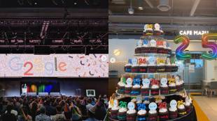 Google CEO Sundar Pichai has shared photos of how they celebrated Google's 25th birthday