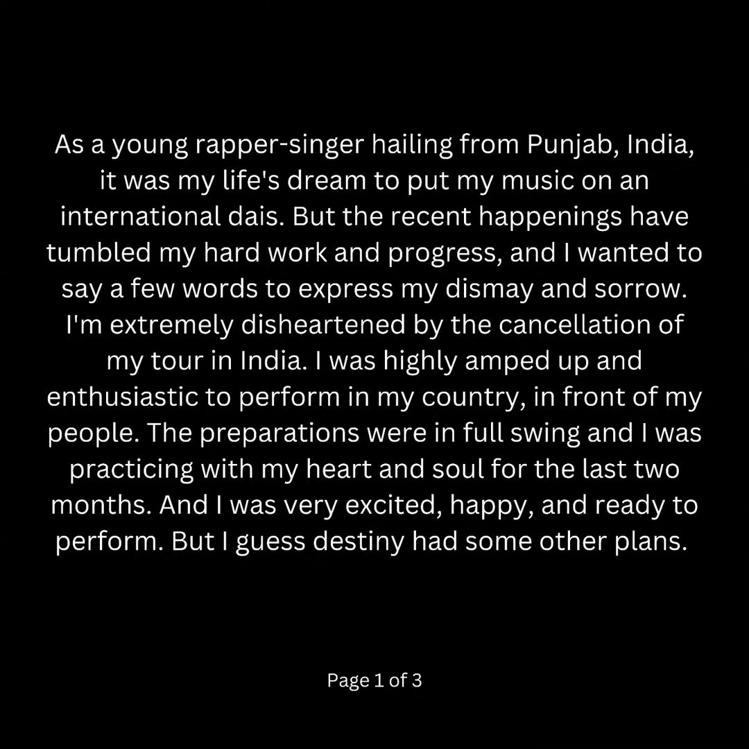 Rapper Shubhneet Singh 