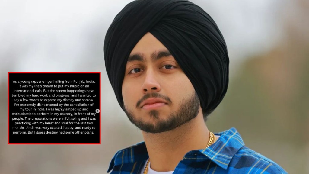 Rapper Shubhneet Singh reaction on cancellation of his India music tour