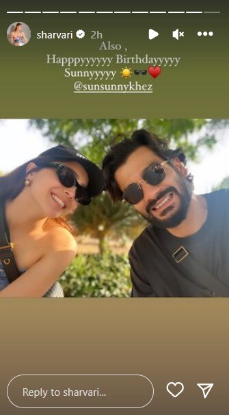 Sharvari Wagh birthday wishes to Sunny Kaushal
