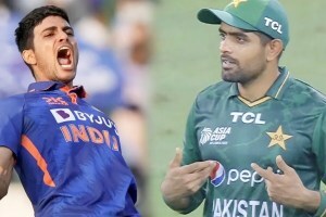 Babar Azam: बाबर आझमने शुबमन गिलला विश्रांती दिल्याने राहुल द्रविडचे मानले आभार, काय आहे सत्य? जाणून घ्या IND vs AUS: Babar actually thanked Dravid for giving Shubman a break Know the truth about viral posts