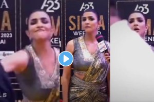 Telugu Actress Lakshmi Manchu hits man for blocking interview