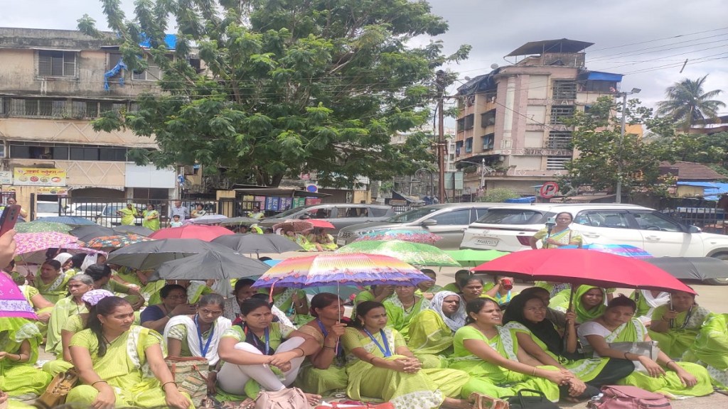 Asha workers protest in Panvel