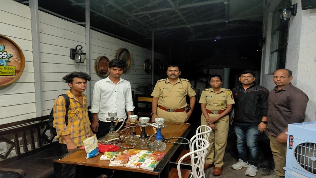 Police raid hookah parlor Gokulpeth