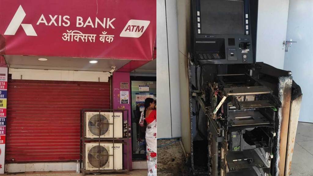 10 lakhs in cash stolen after breaking atm center