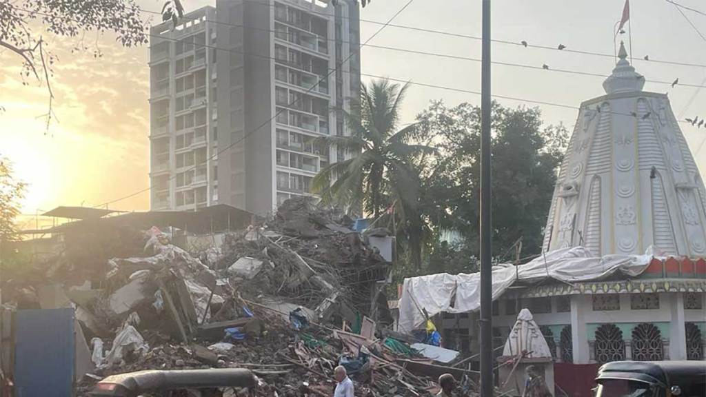 illegal building demolished in dombivli