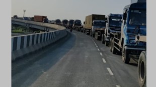 traffic jam on dastan to chirle bridge