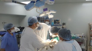 surgery on jaw disease at pune railway hospital