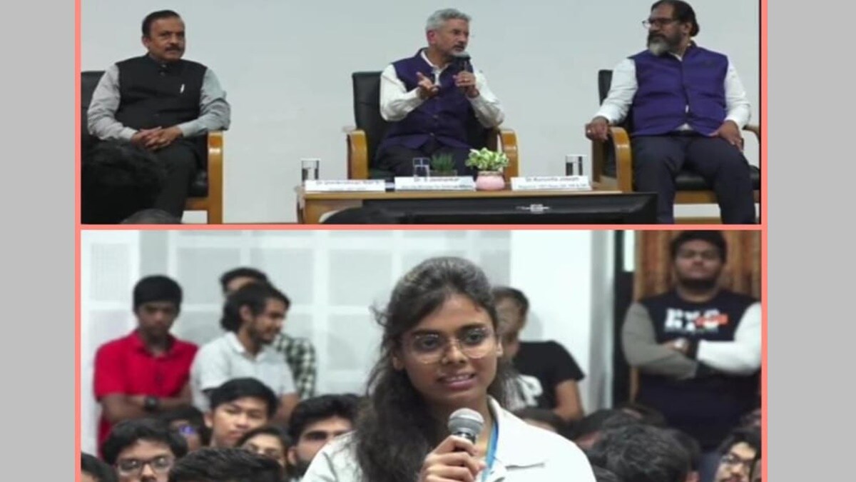 foreign minister s jayshankar, s. jayshankar in chandrapur, s jayshankar questioned by a girl at chandrapur