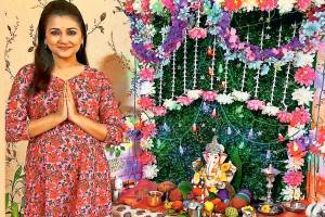 गणरायावरचा विश्वास महत्त्वाचा – ज्ञानदा रामतीर्थकर ganpati bappa at actress dnyanada ramtirthkar home