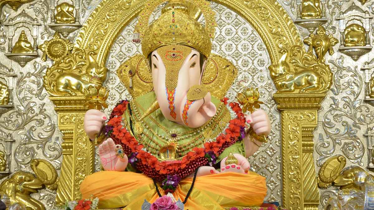 shri ram temple decoration of dagdusheth ganpati