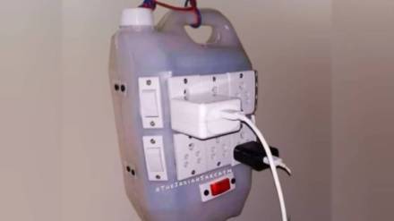 desi jugaad video a person made a box into a socket board using jugaad people made funny comments