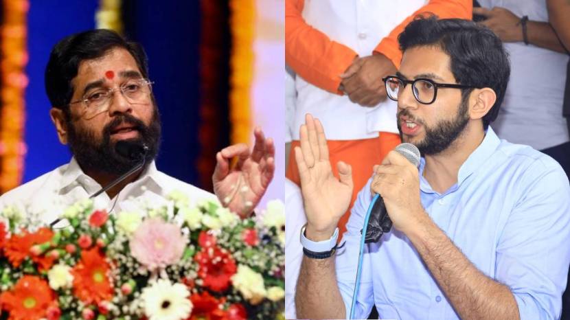 eknath shinde aaditya thackeray