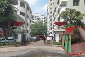 boy fell into the water tank