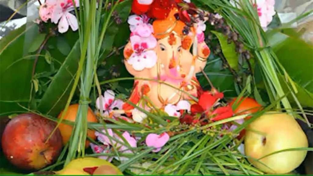demand for fruits flowers increased in ganesh festival