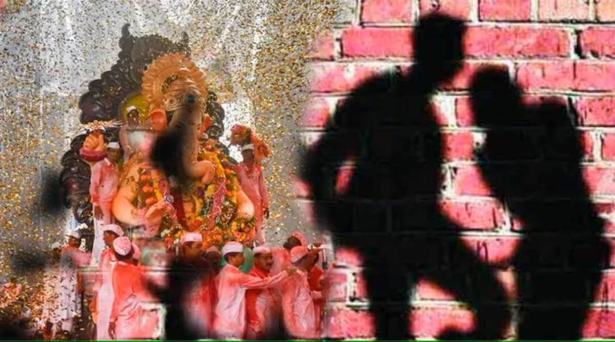 clash between two group workers during Ganesh immersion procession in mulund