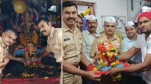 Panvel City Police donated Ganesh idol municipality Anant Chaturdashi