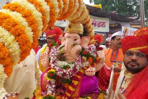Ganesh Visarjan 2023 : मानाच्या पाच गणपतींचे उत्साहात विसर्जन ! ganesh visarjan 2023 five manache ganpati immersed in pune
