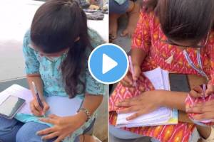 girls highly creative way to cheating in exams video goes viral on social media