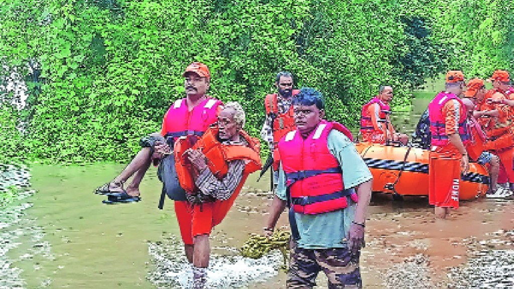 gujrat flood, Flood situation in Gujarat due to heavy rains