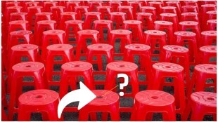 hole in Plastic stool