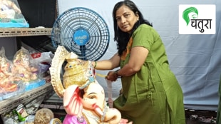 Jayashree Gajakosh makes Ganesha idols paper pulp
