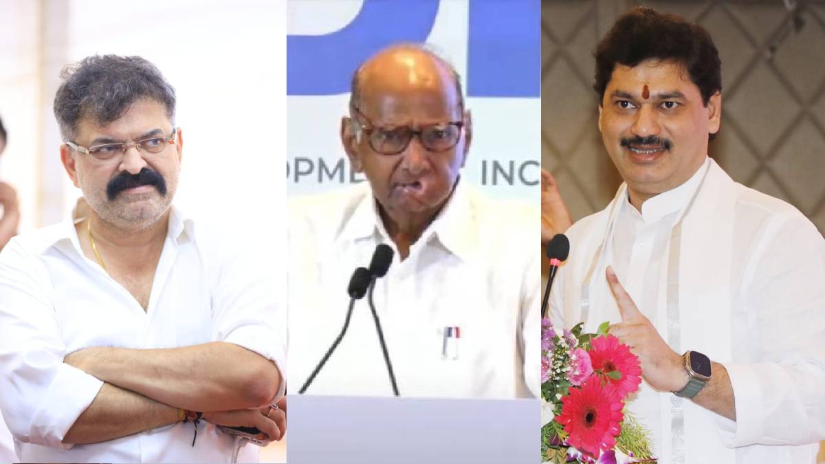 jitendra awhad sharad pawar dhananjay munde